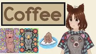 Drinking coffee, VTuber Maker, OBS, Some Bear Artwork