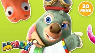 Moley: Animal Heroes of MoleTown! 🦸 🐾 | Full Episodes | Kids Animation