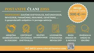 Članstvo v Zbornici davčnih svetovalcev Slovenije ~ video predstavitev