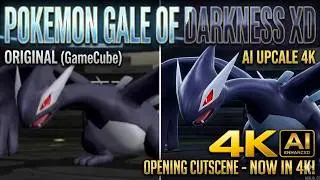 Pokemon Gale of Darkness XD (GameCube) Opening Cutscene AI Upscale 4K