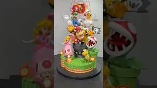 Diorama Super Mario Bros T-Studio #supermario #mariobros #mariofamily #statue #snes #nintendo