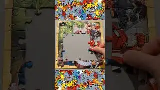 Avengers Puzzle from the first up to the last piece of the puzzle #shorts #avengers #puzzle