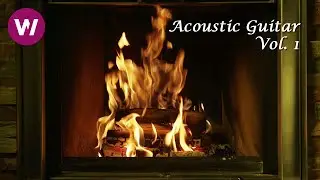 Relaxing Fireplace with Acoustic Guitar | wocomoAMBIENT