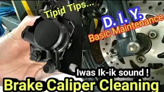 Brake Caliper Cleaning | DIY Maintenance | Check Brake Pad | mio i 125 | ATmio46 moto