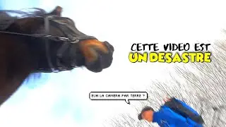 La GoPro s'éclate sur la route, les JUMENTS ne s'arrêtent plus de GALOPER et on termine gelées ☃❄