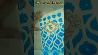 DIY REUSE wedding card wall decor #youtubeshorts #craft #reuseweddingcard