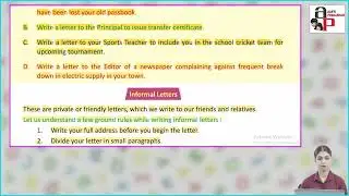 Ch 24 | Aarti Prakashan | Grammar | Class 6 | Application and Letter Writing | For children
