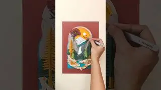 ✨✨✨✨✨✨✨ #paperartist #art #paperart #pune #paper #papercraft  #nature #mountains #shortyscraftstudio