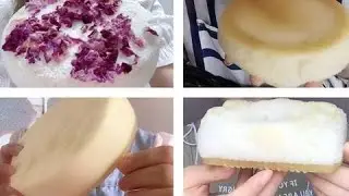 Asmr | Foam Ice Cake Eating Sounds Compilation #1