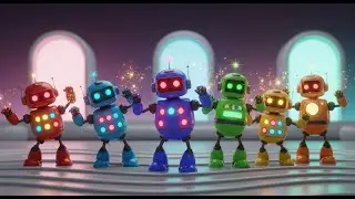 Days of the Week with Dancing Robots | Best Nursery Rhymes and Kids Songs Collection