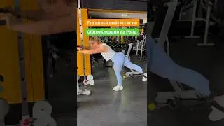 Gl&uacute;teo Cruzado na polia