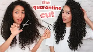 QUARANTINE HAIR CUT! How to Cut Curly Hair At Home inc. Layers AND Maintenance! by Lana Summer