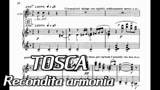 G.Puccini - 'TOSCA' Recondita armonia (Accompaniment)
