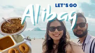 Mumbai to Alibag Road Trip | Couple Vlog, Food, Music & Beach Time 🌊🚗