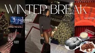 WINTER BREAK VLOG | gingerbread houses, rockettes, nyc, christmas & more!