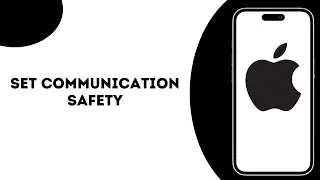 How to set communication safety in iPhone ?