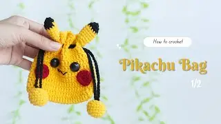 #001 | Pikachu Bag Amigurumi (1/2) | How To Crochet Bags Amigurumi | @1-minami