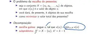 Propriedades dos Algoritmos Gulosos