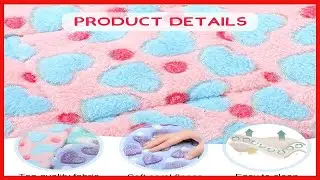4 Pieces Rabbit Guinea Pig Bed Mats Soft Plush Bunny Pad Mats Small Animal Winter Sleep Bedding Mat