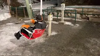 Schlittenfahrt auf der Rodelbahn Bellevuealm Bad Gastein 03.01.2026