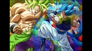 Gogeta Blue vs Broly  Full Fight English Dub