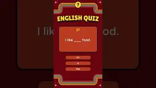 A1 English Quiz 37 | Test Your ESL Skills!
