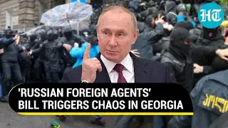 Putin-style Bill Row: Thousands Storm Georgian Parliament, Armed Police Push Back | Watch