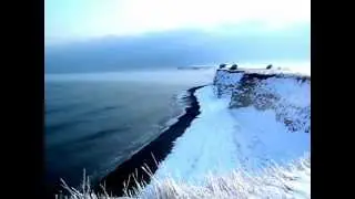 Экспедиция в Дании, скалы Sangstrup, зимой 2013 года, RUS