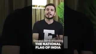 What are the rules for displaying the Indian flag ? | Nitish Rajput | #shorts