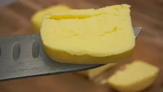 How to make Fresh Home-made Butter. A very Simple and Easy Butter recipe. Only 1 Ingredient needed!