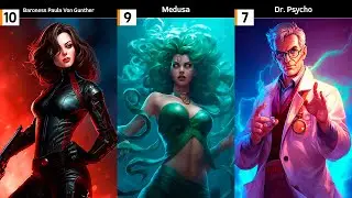 Top 10 Most Feared Wonder Woman Villains of All Time | Top 10 Midjourney