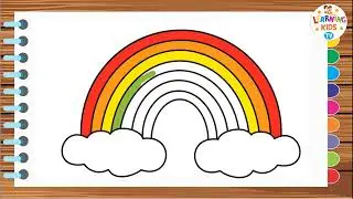 HOW TO DRAW RAINBOW | Step by Step Drawing for Kids | Rainbow Drawing | Easy Drawing with Pencil