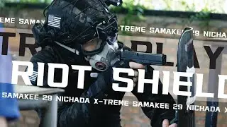 [Airsoft] TROLL THE PLAYER BY RIOT SHIELD | WE GLOCK 18C Gameplay.