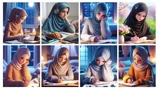 Cartoon girl Study/Office work viral hijab girls dpZ ❤️ || 2026 Motivational dps || #bestlinesanddps