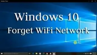 how to forget wifi network in window 10 in hindi