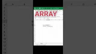 How to Create Sequence Formula in old Version of Excel | Excel Array Power | Excel Tips