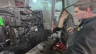 Замена двигателя на Case 5140