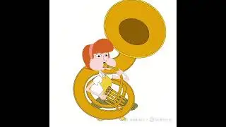 Linda Flynn fletcher playing the sousaphone 2