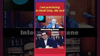 My law practice is in Hindi only my lord | Interesting court scene#judge#lawyer#argument#legalcourts