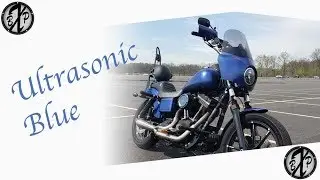 Ultrasonic Blue Plasti Dipped Street Bob