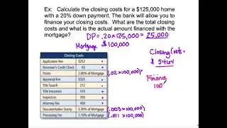 Lesson 10.3 Calculating Closing Costs