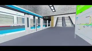 The Train has Coming at Lonaty Street in Automatic Subway Line 1 