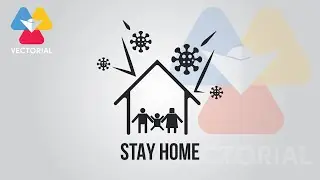 Stay Home logo design - Illustrator tutorial