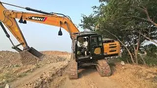 SANY👸🫶unloading video#tailor #sany #SANY210 #karnataka #kannada #happy 