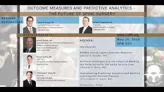 Outcome Measures and Predictive Analytics   The Future of Spine Surgery