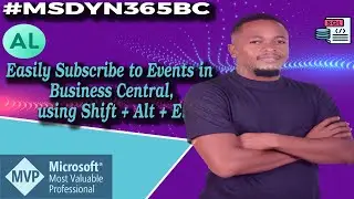 Easily Subscribe to Events in Business Central AL Programming using Shift + Alt + E shortcut.