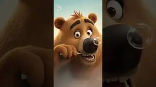 Cartoon Animation Beae Short #bear #animalfriends #shortsfeed #animalfriends #shortvideo #viral