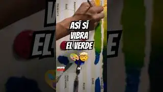 As&iacute; s&iacute; vibra el verde🤯🎨 #ColorEnPintura #AprenderAPintar #VerdeVibrante #Pintura #Viral