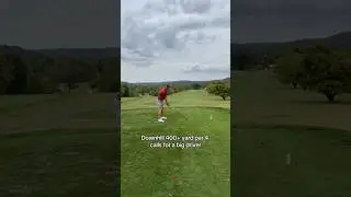 Downhill 400+ yard par 4 calls for a big driver
