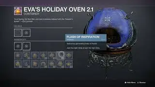 D2: The Dawning - How To Masterwork Eva's Holiday Oven 2.1 (All Discovered Recipes & Ingredients)